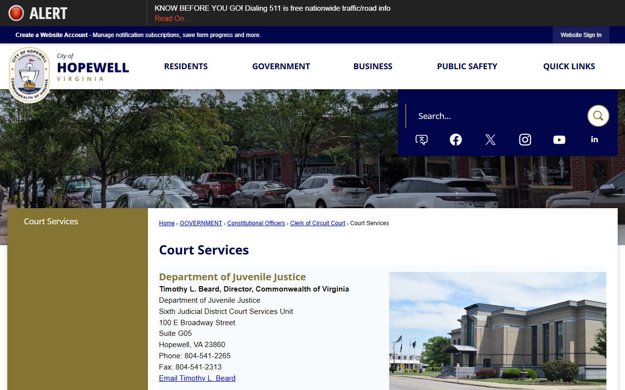 Hopewell court services divorce records Virginia