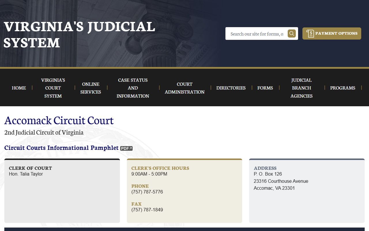 accomack county circuit court divorce records