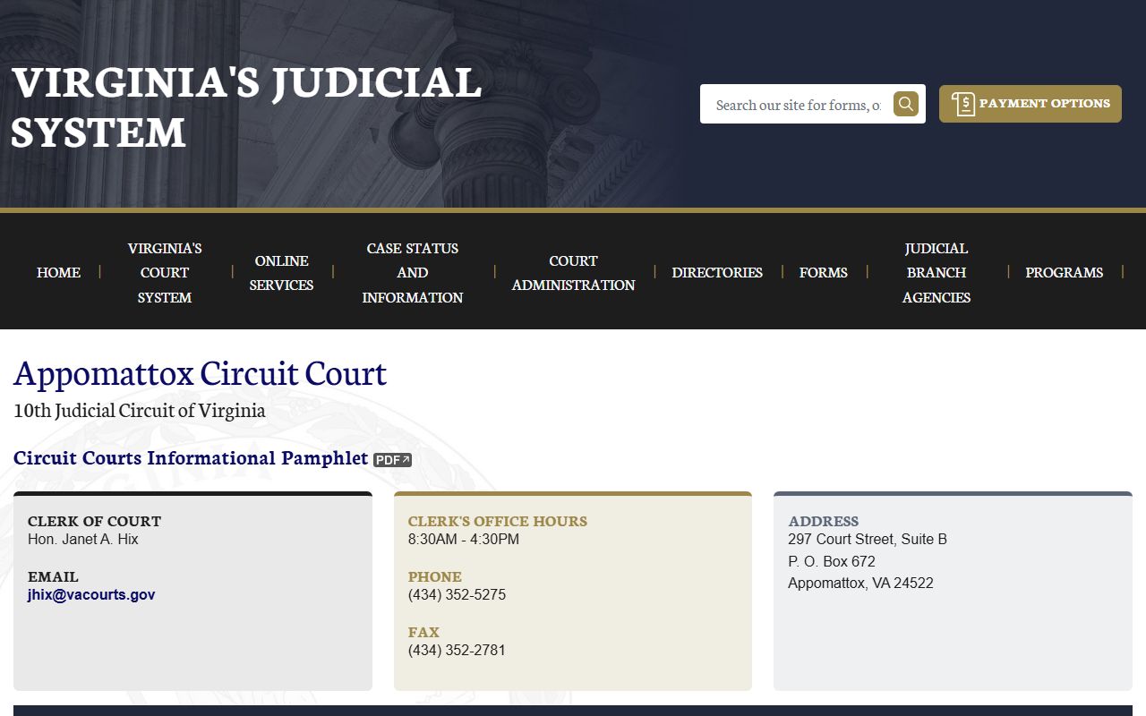 appomattox county circuit court divorce records