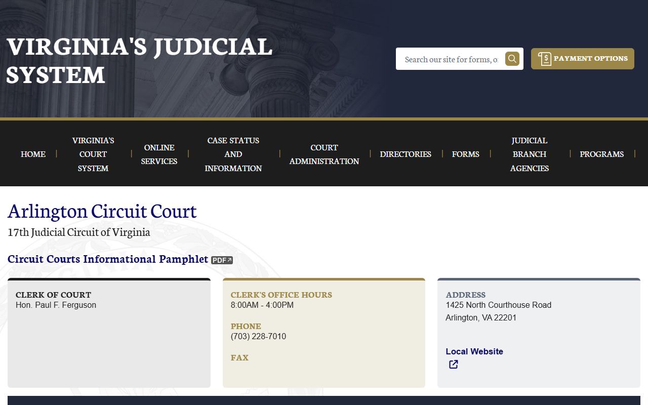 arlington county circuit court divorce records
