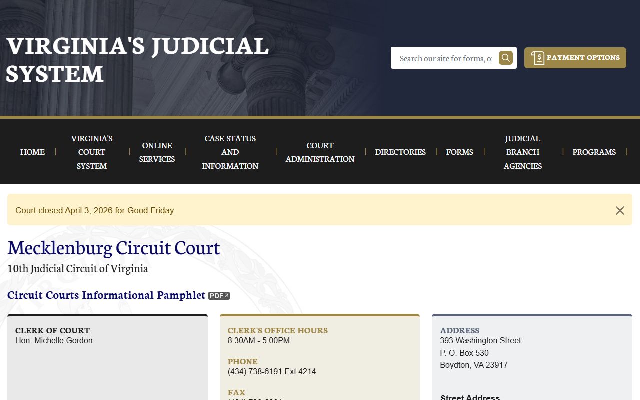mecklenburg county circuit court divorce records