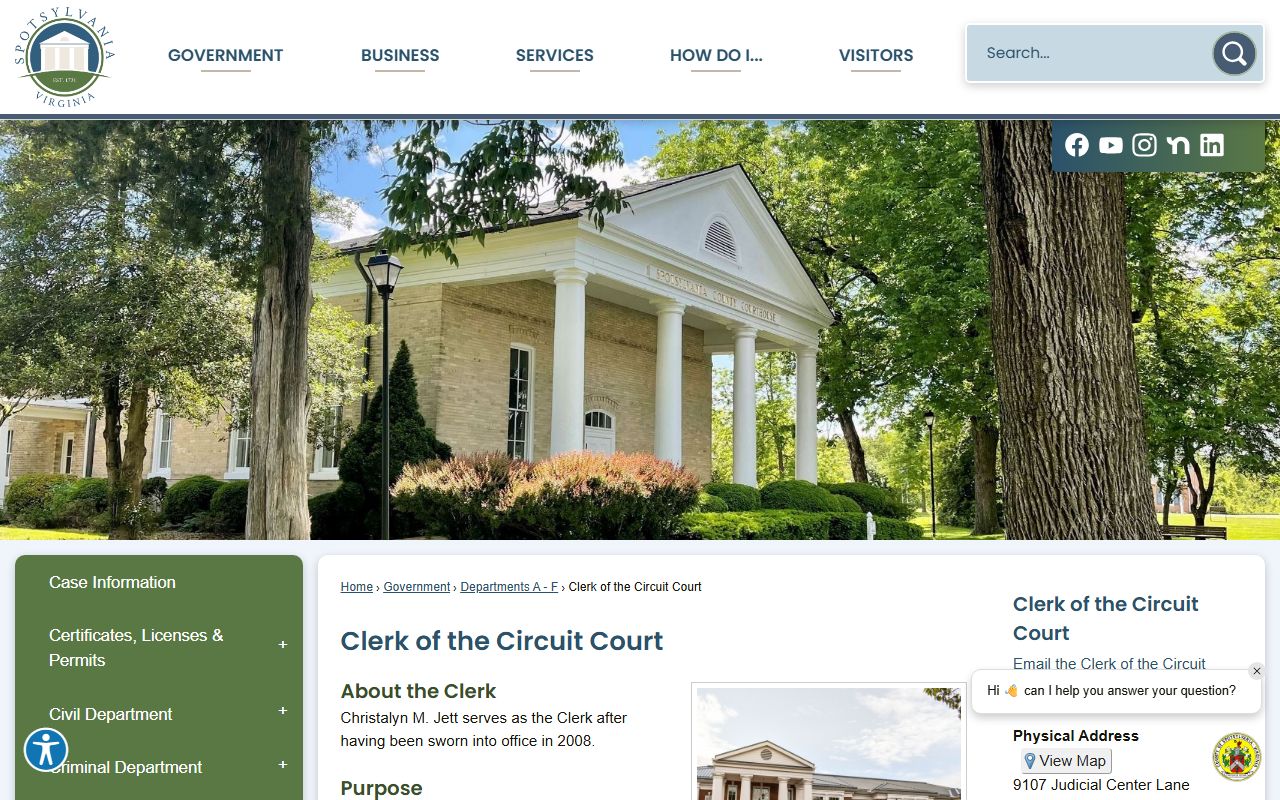 spotsylvania county 15th circuit divorce case search